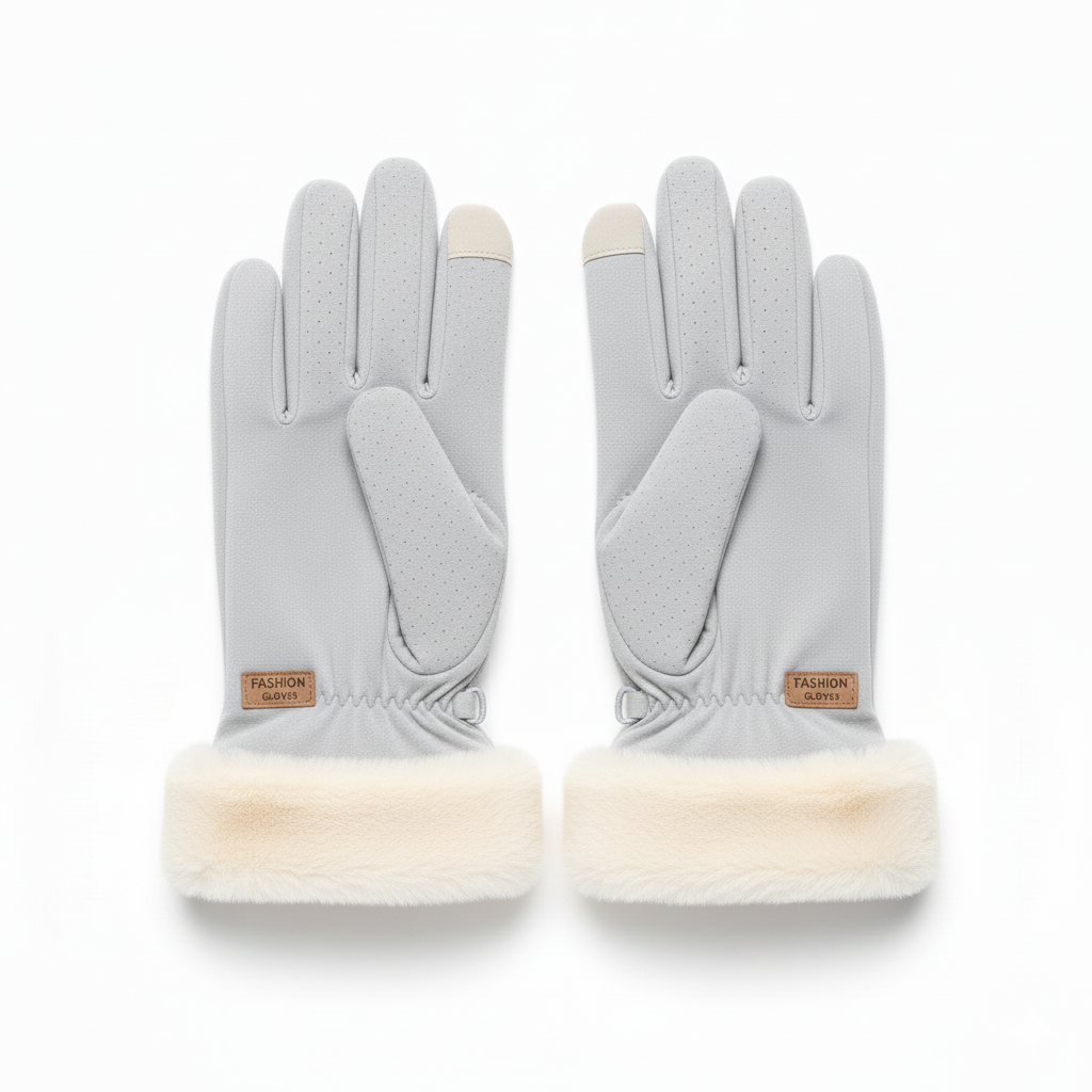 Women's plush gloves - Zorveli