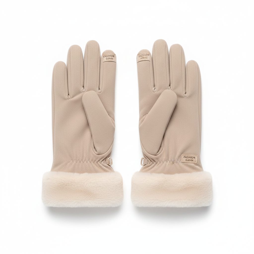 Women's plush gloves - Zorveli