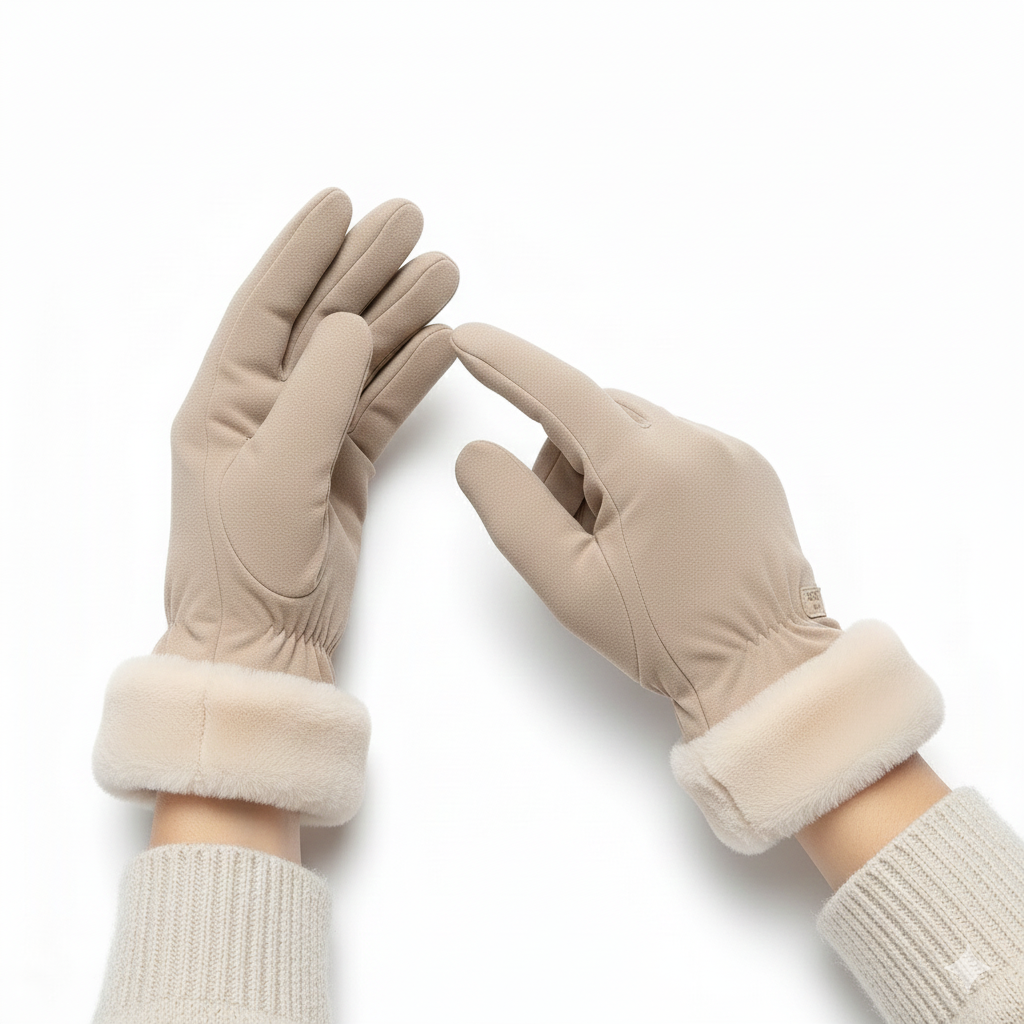 Women's plush gloves - Zorveli